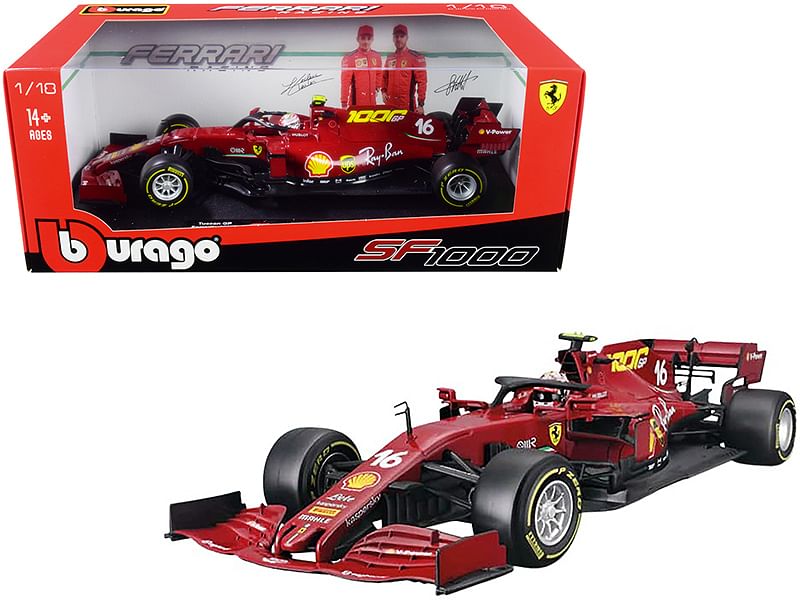 Ferrari SF1000 #16 Charles Leclerc Tuscan GP Formula One F1 (2020) “Ferrari’s 1000th Race” 1/18 Diecast Model Car by Bburago