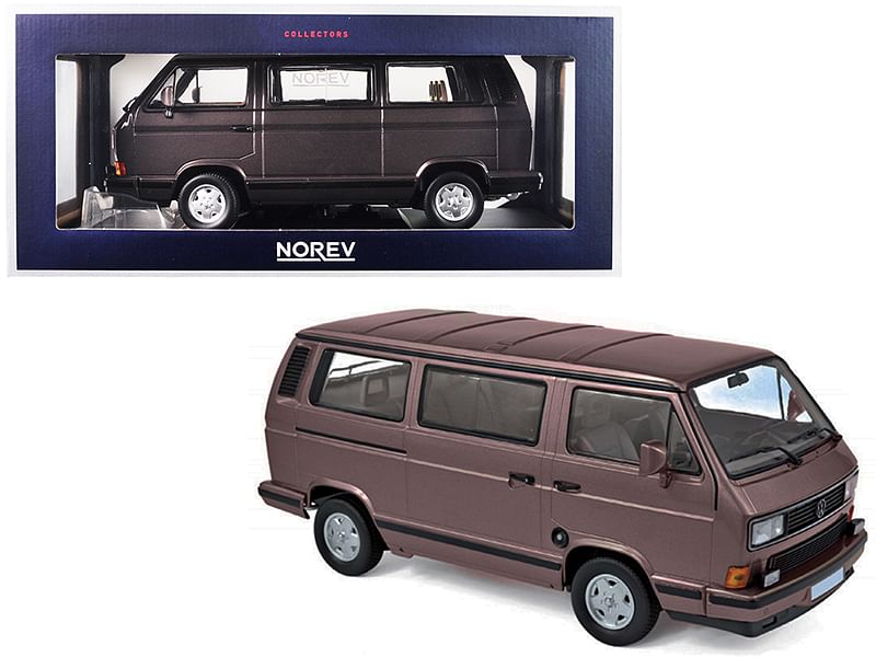 1990 Volkswagen Multivan Bus Bronze Metallic 1/18 Diecast Model Car by Norev