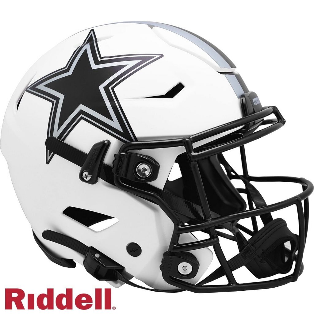 Dallas Cowboys Helmet Riddell Authentic Full Size SpeedFlex Style Lunar Eclipse Alternate