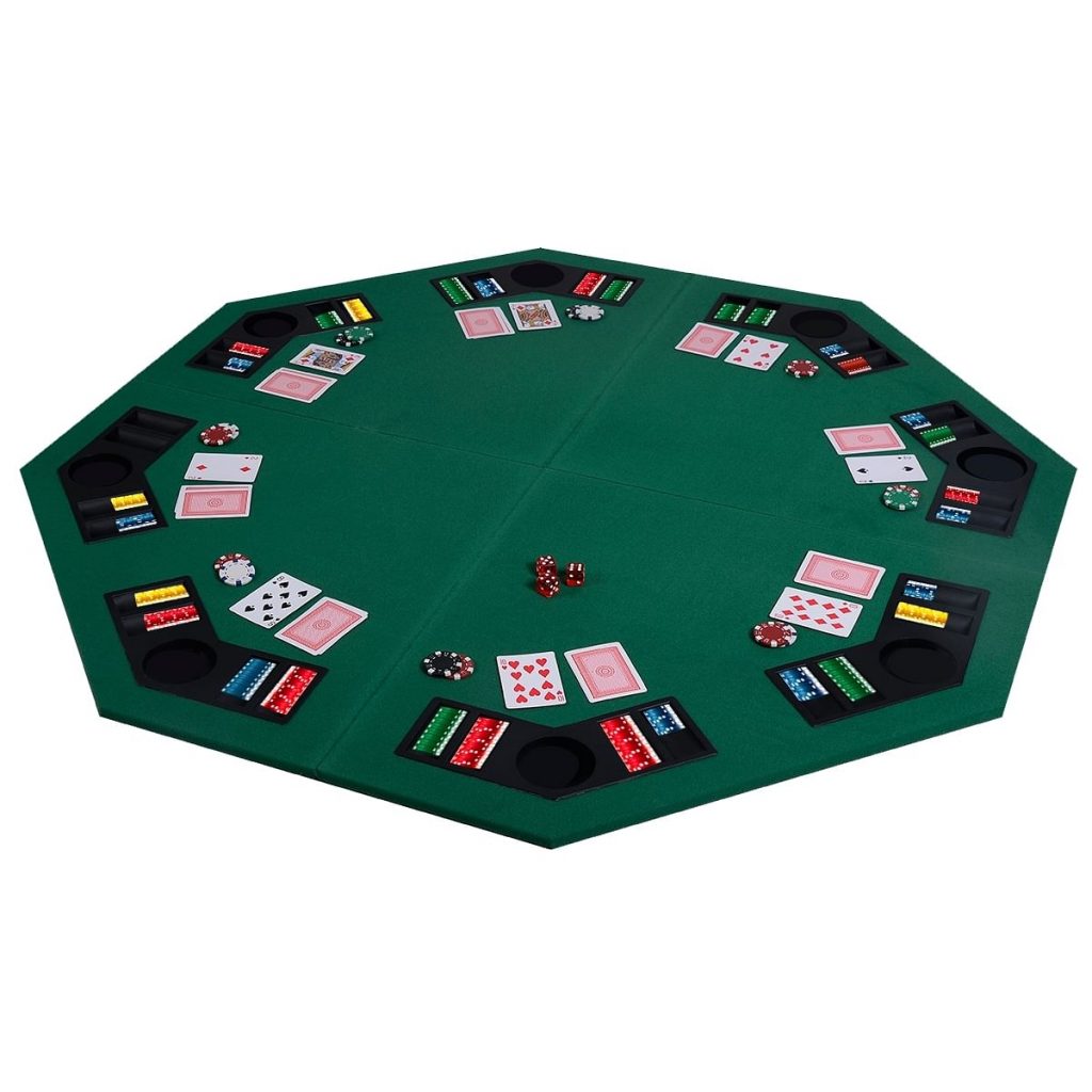 48″ 8 Players Octagon Fourfold Poker Table Top