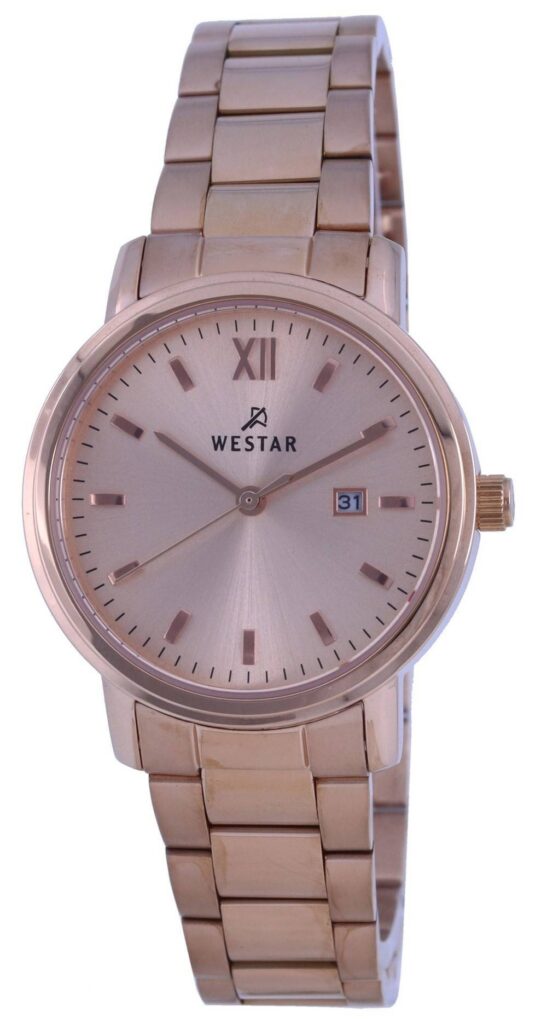 Westar Rose Gold Tone Stainless Steel Quartz 40245 PPN 609 Women’s Watch