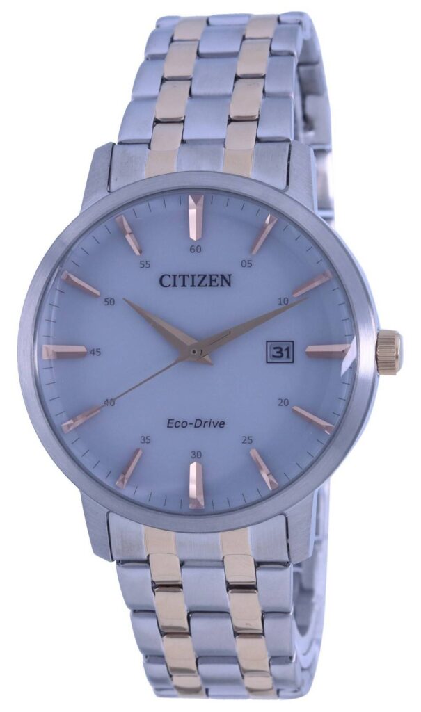 Citizen Light Grey Dial Two Tone Stainless Steel Eco-Drive BM7466-81H Men’s Watch