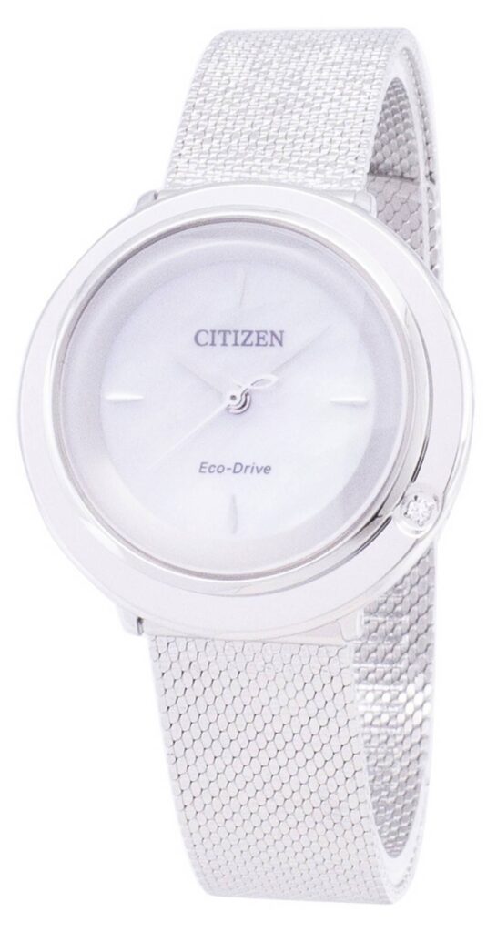 Citizen L Eco-Drive EM0640-82D Analog Diamond Accents Women’s Watch