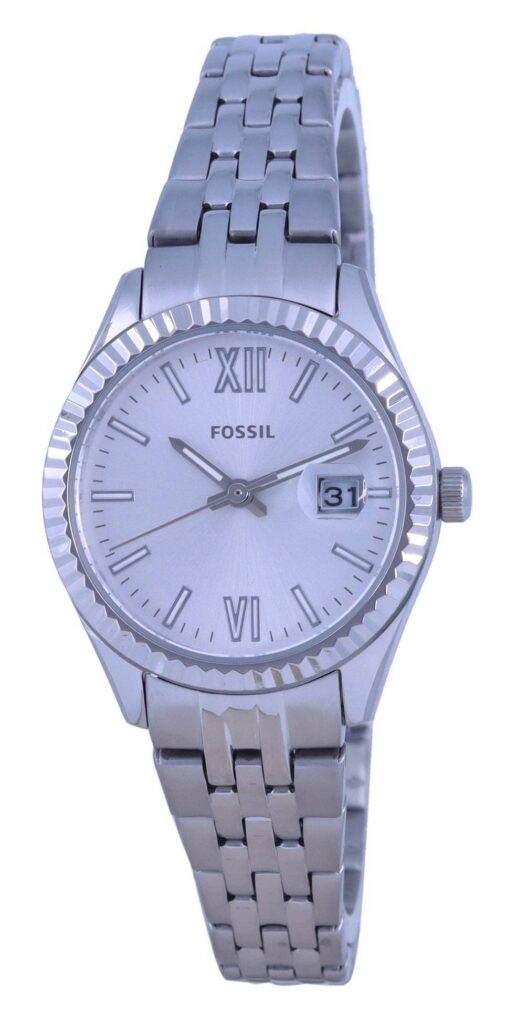 Fossil Scarlette Micro Silver Dial Stainless Steel Quartz ES4991 Women’s Watch