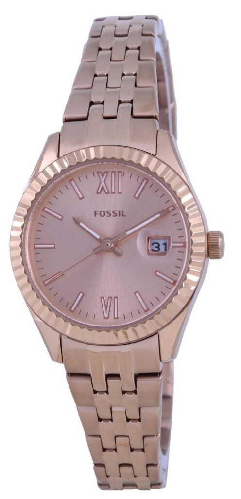 Fossil Scarlette Micro Rose Gold Tone Dial Quartz ES4992 Women’s Watch