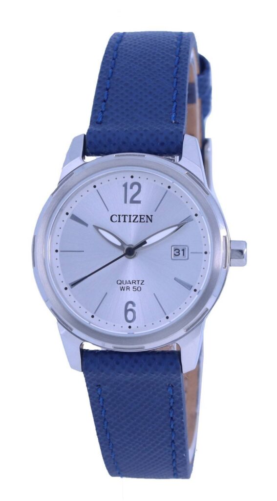Citizen Silver Dial Leather Strap Quartz EU6070-19A Women’s Watch