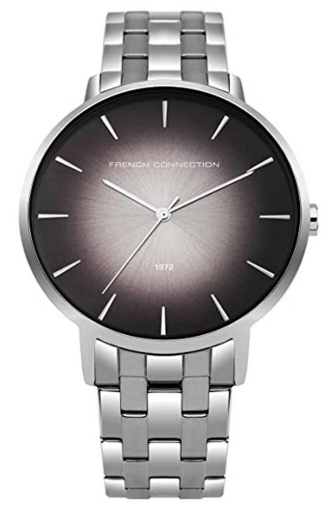 French Connection Grey Dial Stainless Steel Quartz FC1306TM Men’s Watch
