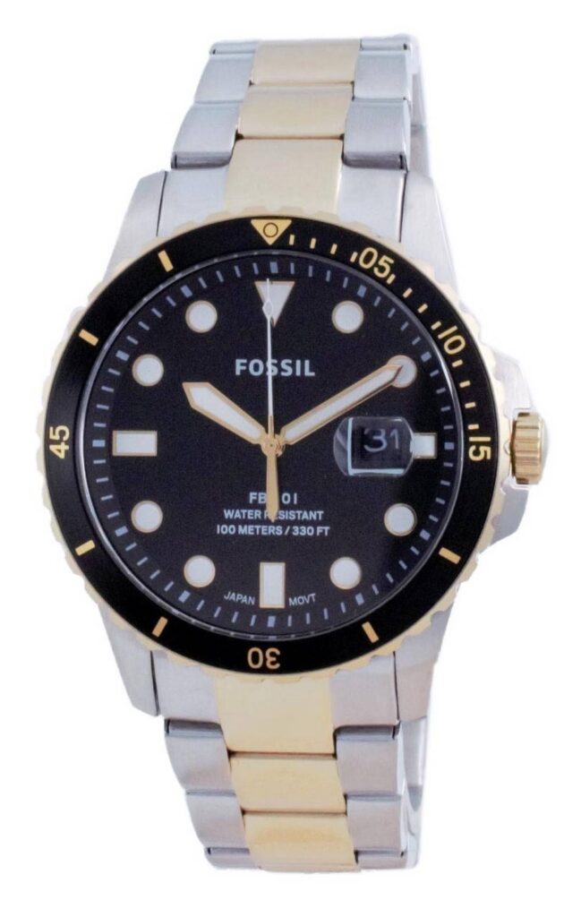 Fossil FB-01 Black Dial Stainless Steel Quartz FS5653 100M Men’s Watch