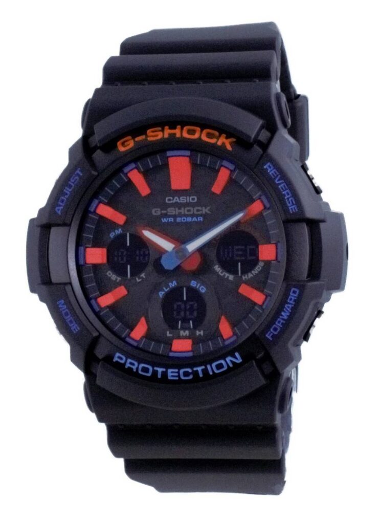 Casio G-Shock City Analog Digital Tough Solar Diver’s Eco-Drive GAS-100CT-1A GAS100CT-1 200M Men’s Watch
