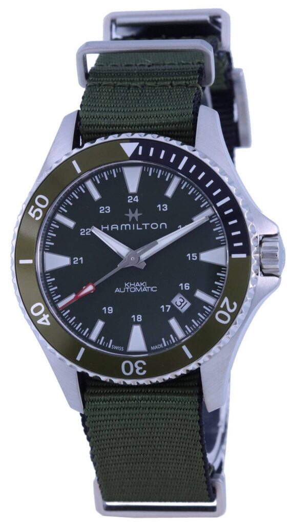 Hamilton Khaki Navy Scuba Green Dial Automatic H82375961 100M Men’s Watch