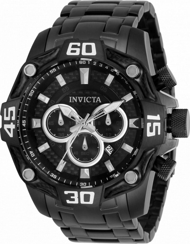 Invicta Pro Diver Chronograph Black Dial Stainless Steel Quartz 33852 100M Men’s Watch