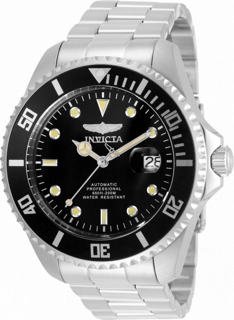 Invicta Pro Diver Black Dial Stainless Steel Automatic 35717 200M Men’s Watch