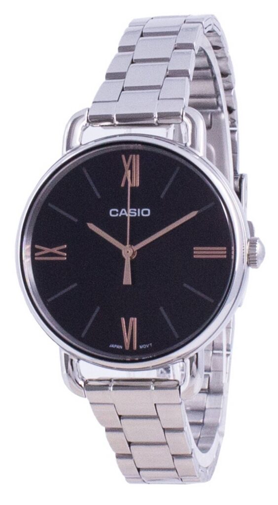 Casio Black Dial Stainless Steel Quartz LTP-E414D-1A LTPE414D-1A Women’s Watch