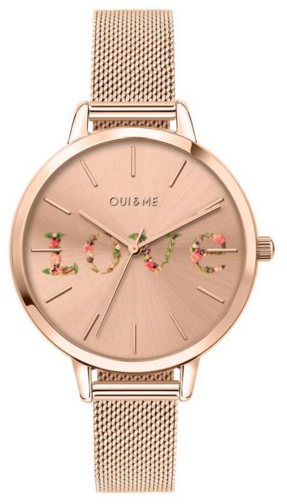 Oui  Me Grande Fleurette Rose Gold Tone Stainless Steel Quartz ME010112 Women’s Watch
