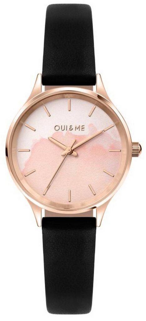 Oui  Me Bichette Pink Dial Leather Strap Quartz ME010275 Women’s Watch