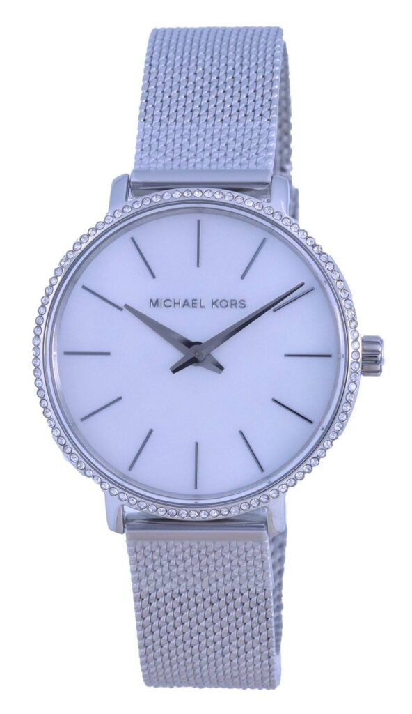Michael Kors Pyper White Dial Stainless Steel Quartz MK4618 Women’s Watch