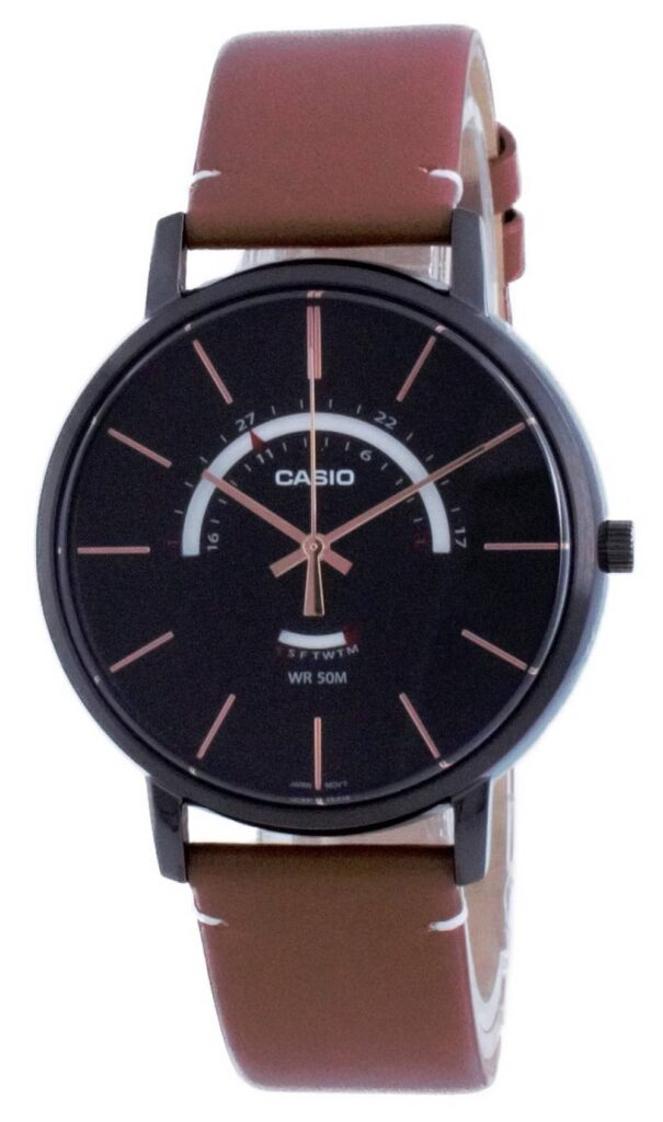 Casio Classic Analog Leather Quartz MTP-B105BL-1A MTPB105BL-1 Men’s Watch