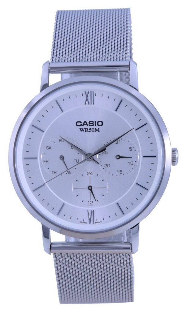 Casio Analog Silver Dial Stainless Steel Quartz MTP-B300M-7A MTPB300M-7 Men’s Watch