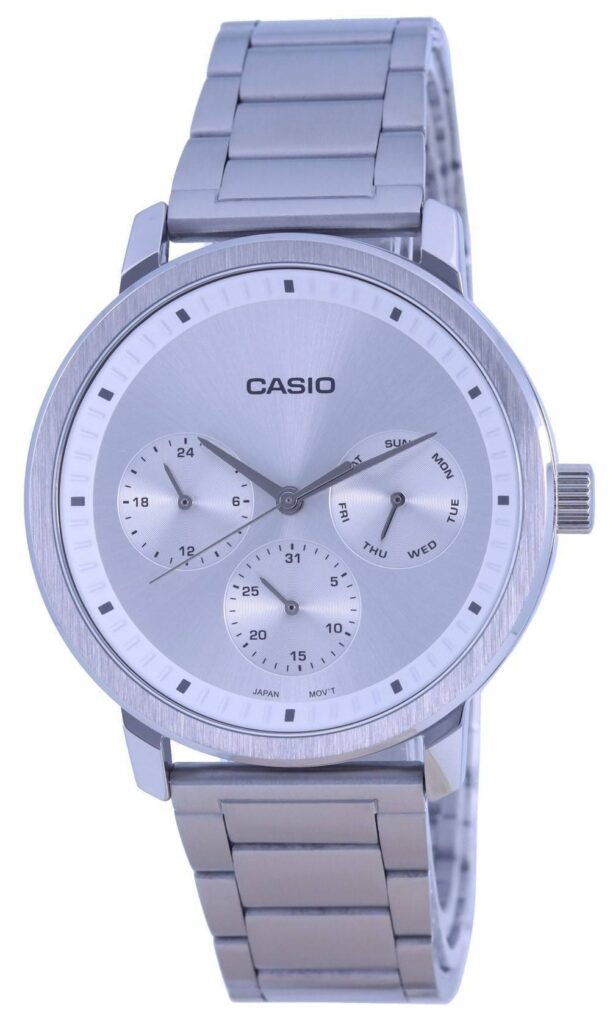Casio Analog Silver Dial Stainless Steel MTP-B305D-7E MTPB305D-7 Men’s Watch