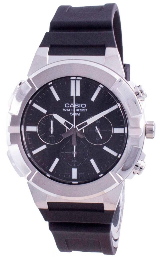 Casio Multi Hands Analog Quartz Chronograph MTP-E500-1A MTP-E500-1 Men’s Watch