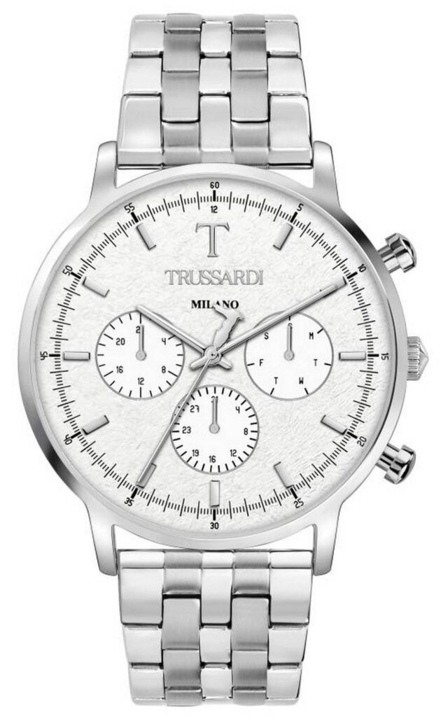 Trussardi T-Gentleman Silver Dial Stainless Steel Quartz R2453135005 Men’s Watch