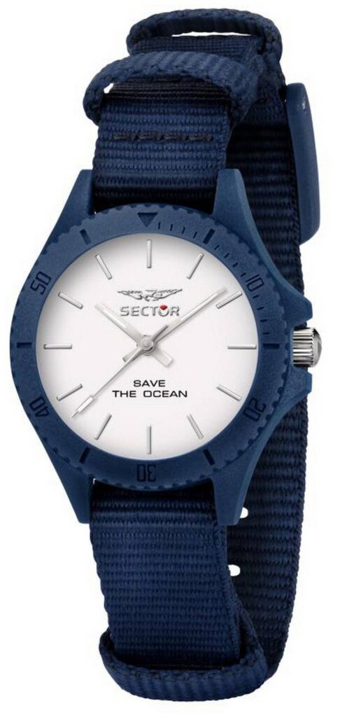 Sector Save The Ocean White Dial Recycle Pet Strap Quartz R3251539502 Women’s Watch