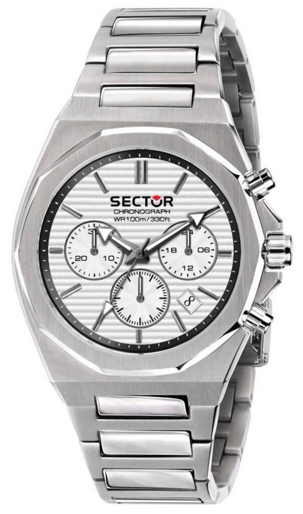 Sector 960 Chronograph White Silver Dial Stainless Steel Quartz R3273628004 100M Men’s Watch