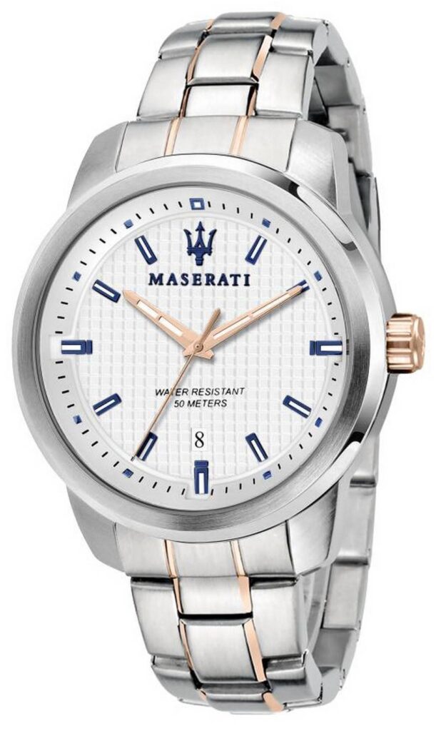 Maserati Successo White Dial Stainless Steel Quartz R8853121005 Men’s Watch