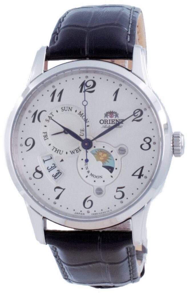 Orient Classic Sun and Moon White Dial Automatic RA-AK0003S00C Men’s Watch