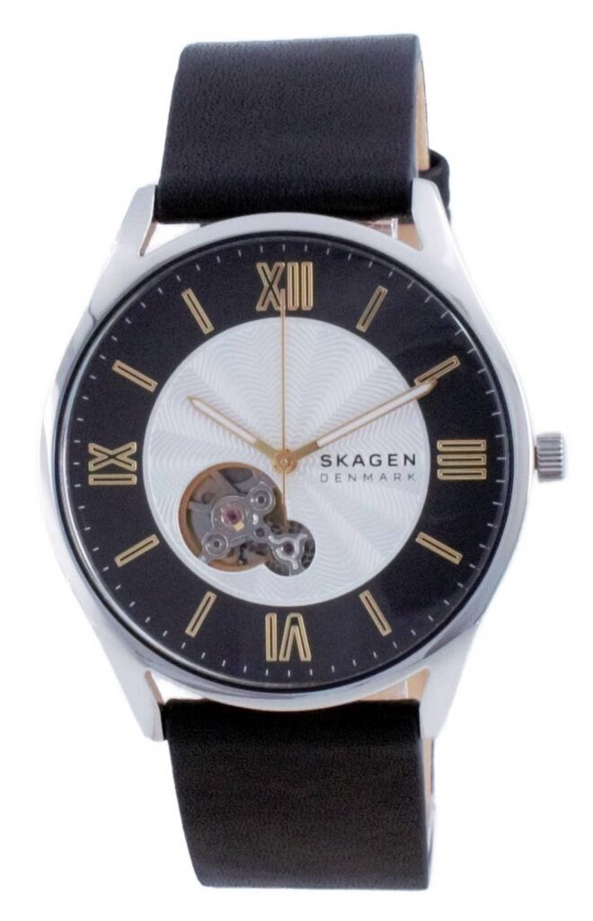 Skagen Holst Open Heart Leather Automatic SKW6710 Men’s Watch