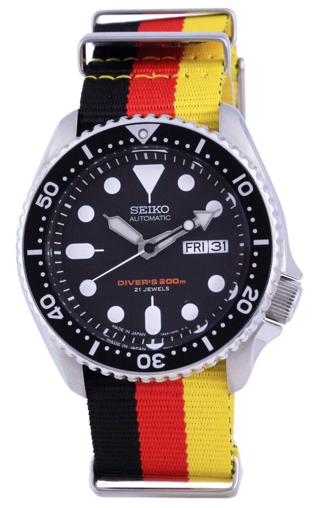 Seiko Automatic Diver’s Japan Made Polyester SKX007J1-var-NATO26 200M Men’s Watch