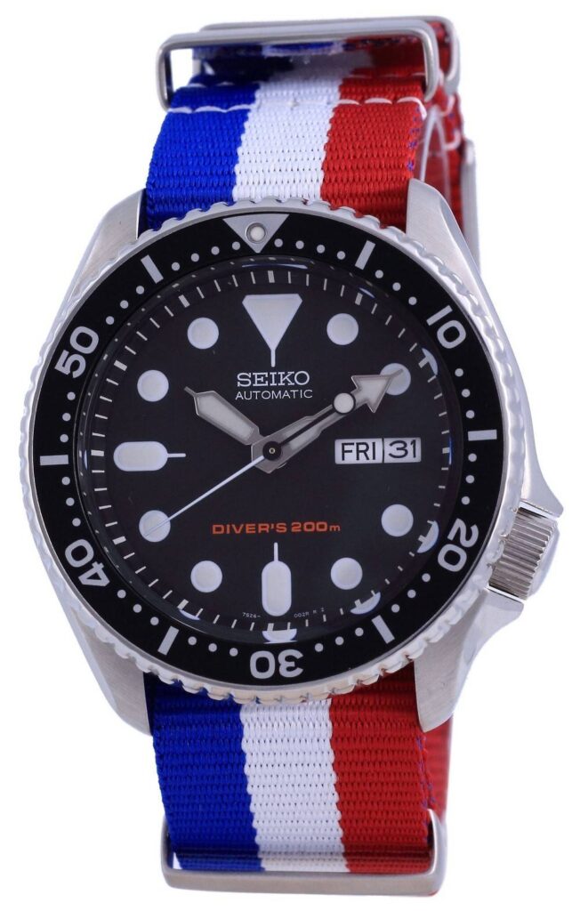 Seiko Automatic Diver’s Polyester SKX007K1-var-NATO25 200M Men’s Watch