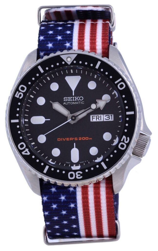 Seiko Automatic Diver’s Polyester SKX007K1-var-NATO27 200M Men’s Watch