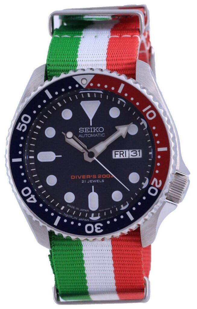 Seiko Automatic Diver’s Polyester Japan Made SKX009J1-var-NATO23 200M Men’s Watch