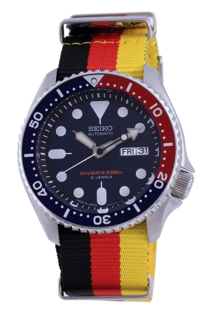 Seiko Automatic Diver’s Polyester Japan Made SKX009J1-var-NATO26 200M Men’s Watch