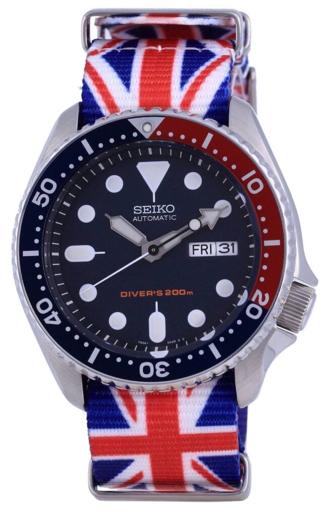 Seiko Automatic Diver’s Polyester SKX009K1-var-NATO28 200M Men’s Watch