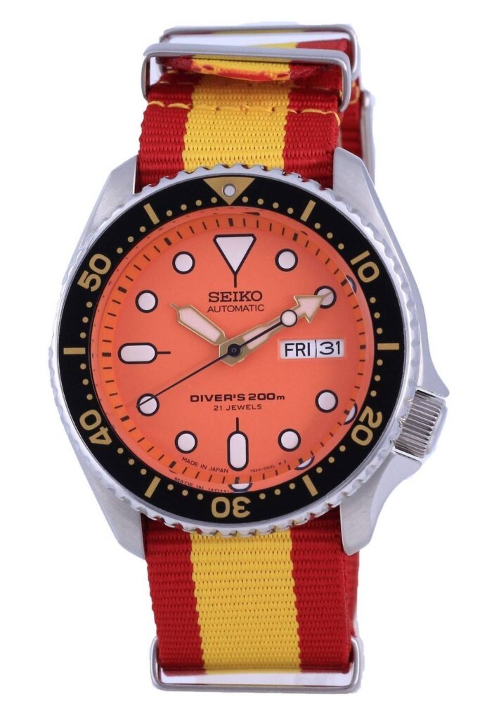 Seiko Automatic Diver’s Japan Made Polyester SKX011J1-var-NATO29 200M Men’s Watch