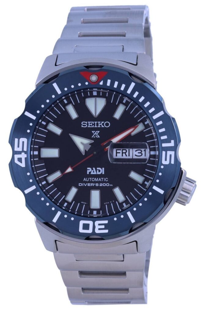 Seiko Prospex Monster Padi Special Edition Automatic Diver’s SRPE27 SRPE27K1 SRPE27K 200M Men’s Watch