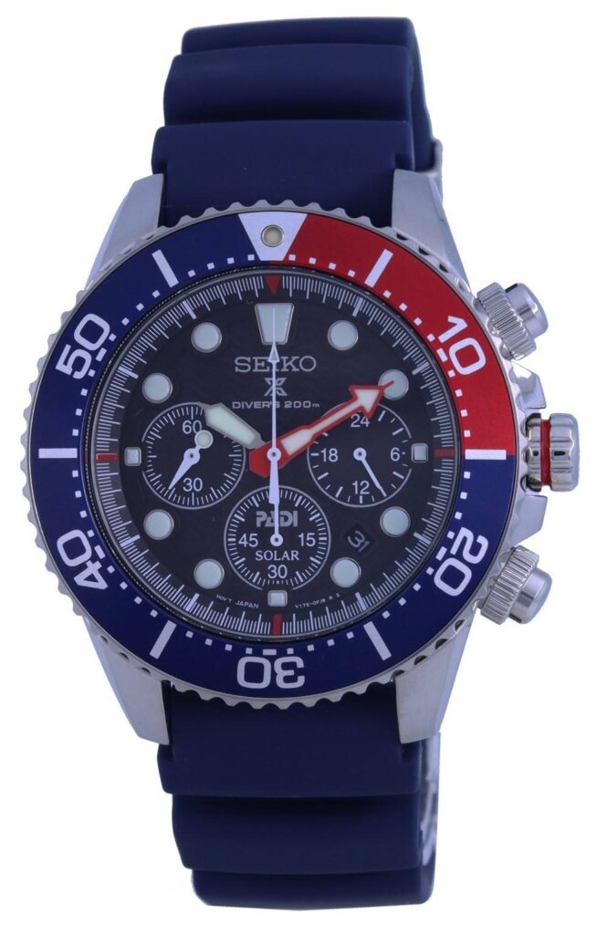 Seiko Prospex Padi Special Edition Chronograph Solar Diver’s SSC785 SSC785P1 SSC785P 200M Men’s Watch