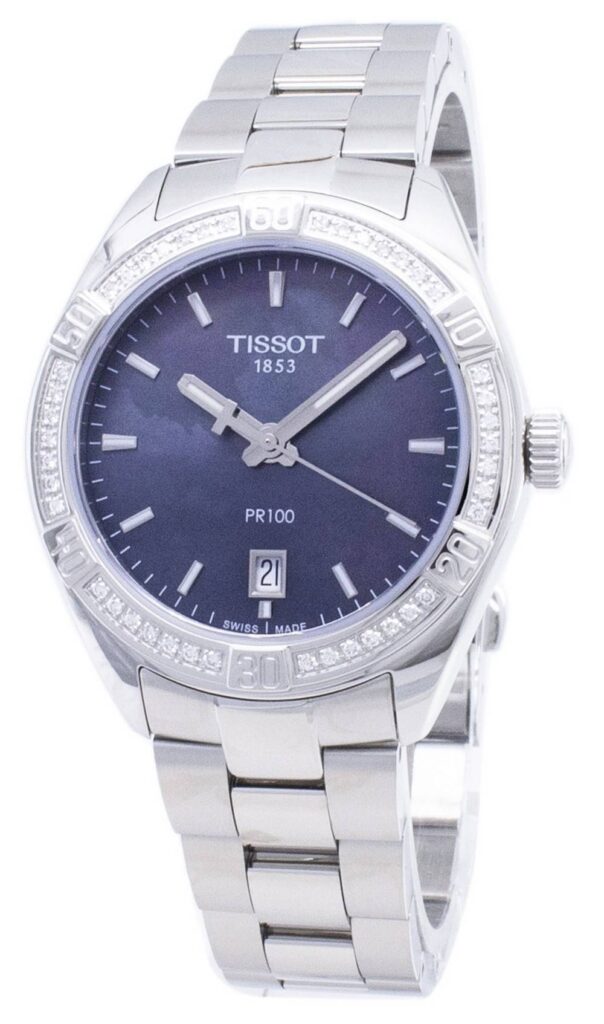 Tissot T-Classic PR 100 Lady Sport T101.910.61.121.00 T1019106112100 Diamond Accents Quartz Women’s Watch