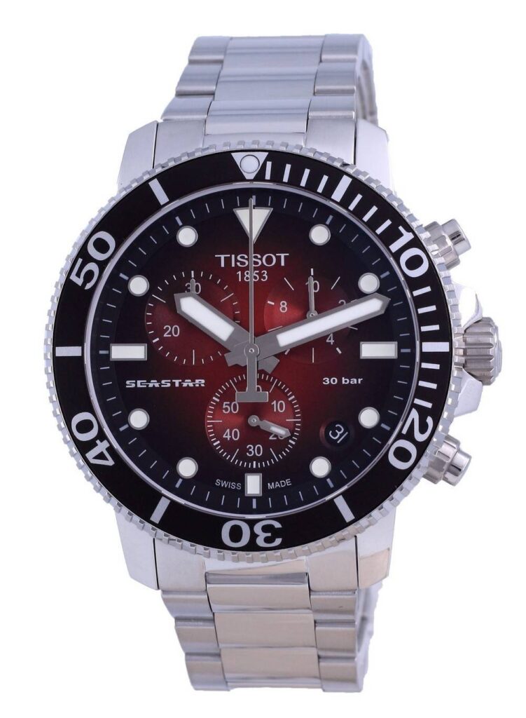 Tissot T-Sport Seaster 1000 Chronograph Diver’s Quartz T120.417.11.421.00 T1204171142100 300M Men’s Watch