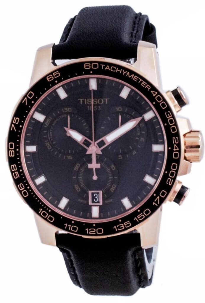 Tissot Supersport Black Dial Chronograph Quartz T125.617.36.051.00 T1256173605100 100M Men’s Watch