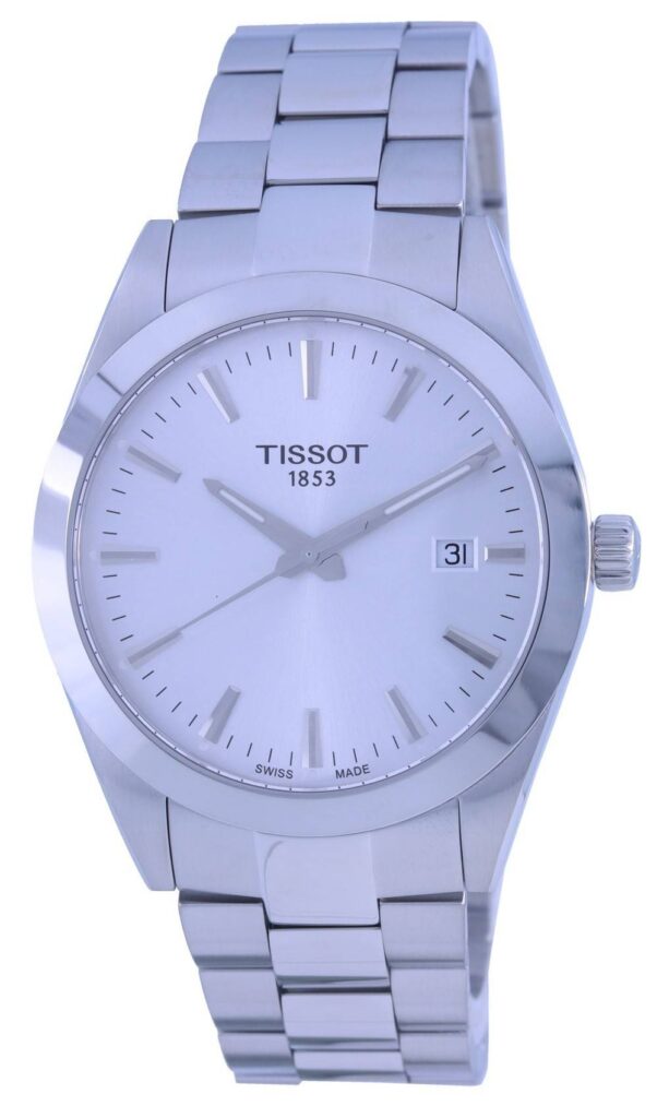 Tissot T-Classic Gentleman Silver Dial Quartz T127.410.11.031.00 T1274101103100 100M Men’s Watch