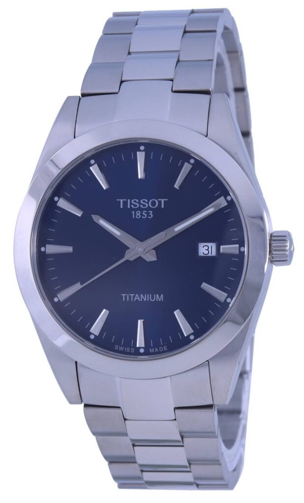 Tissot Gentleman Titanium Blue Dial Quartz T127.410.44.041.00 T1274104404100 100M Men’s Watch