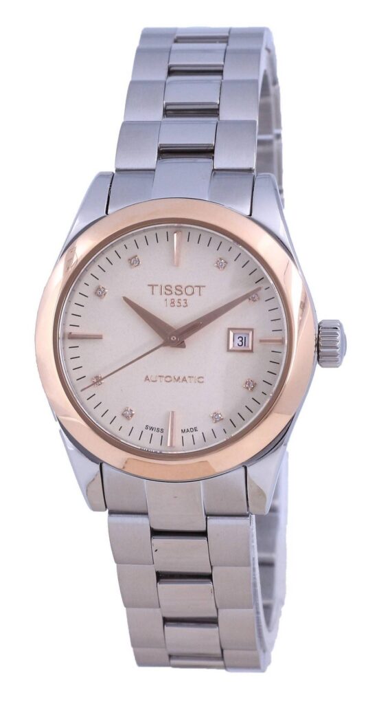 Tissot T-Gold T-My Lady Diamond Accents 18K Gold Automatic T930.007.41.266.00 T9300074126600 Women’s Watch