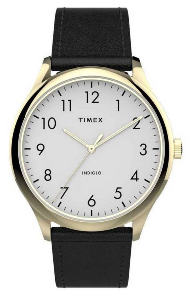 Timex Easy Reader White Dial Quartz Leather Strap TW2T71700 Men’s Watch